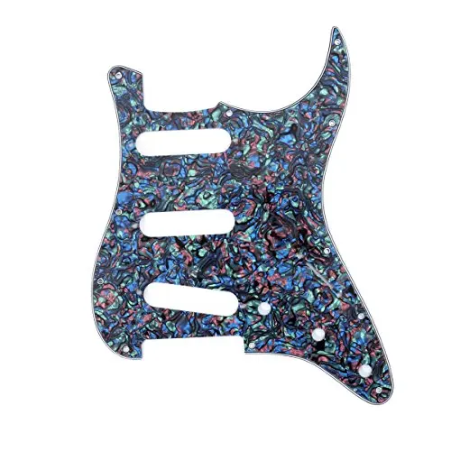 Темно-синий 3Ply 3S 11 отверстий электрогитара Strat Pickguard царапина пластина американский стандарт гитарные части - Цвет: Темно-синий