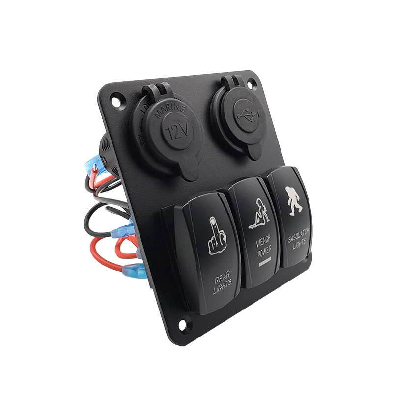Автомобильная лодка морской переключатель панель автомобильного прикуривателя
