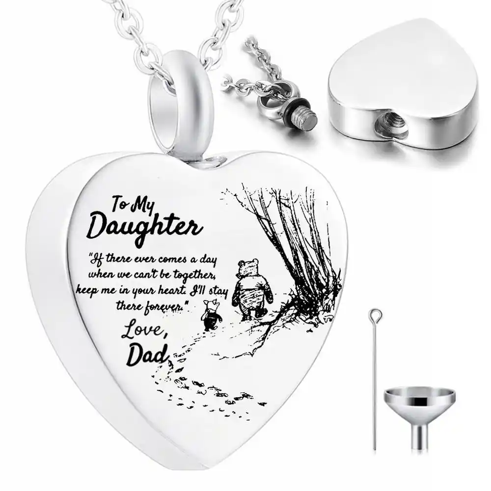 Cremation Jewellery Ashes Urn Set of 10 Family Where Life.... Keepsake Memorial