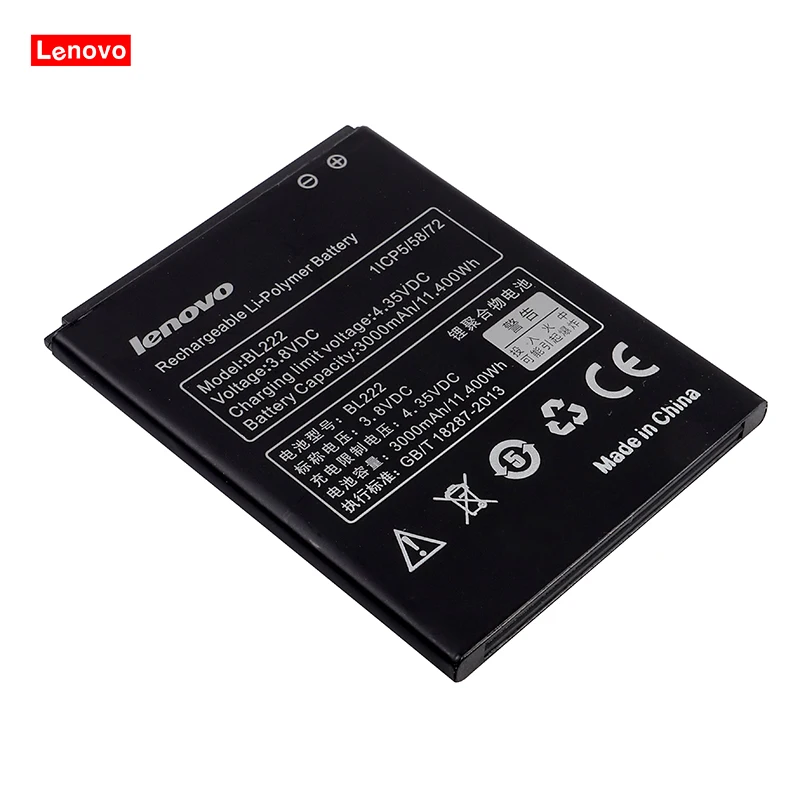 Оригинальное качество BL222 для LENOVO S660 S668T S 660 668T 3000mAh 3,8 v 11.40Wh мобильный телефон Замена литий-полимерная батарея