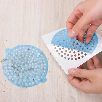 

Taiwan Hair Collection Applique Bathroom Toilet Sewer Anti-Blocking Hair Floor Drain Filter Hair Adhesive Paper