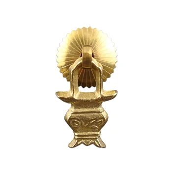 

4pcs/lot Solid Brass Cabinet Knobs and Handle Cupboard Drops Drawers Handle Chinese Style Cast Pulls Single Hole Door Handle