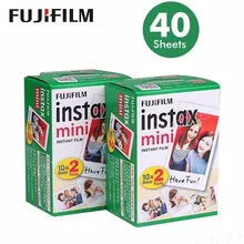 Original 40 sheets Fujifilm Instax mini 8 films white Edge 3 Inch for Instant Camera 7 9 25 50s 70 90 sp-1 sp-2 Photo paper