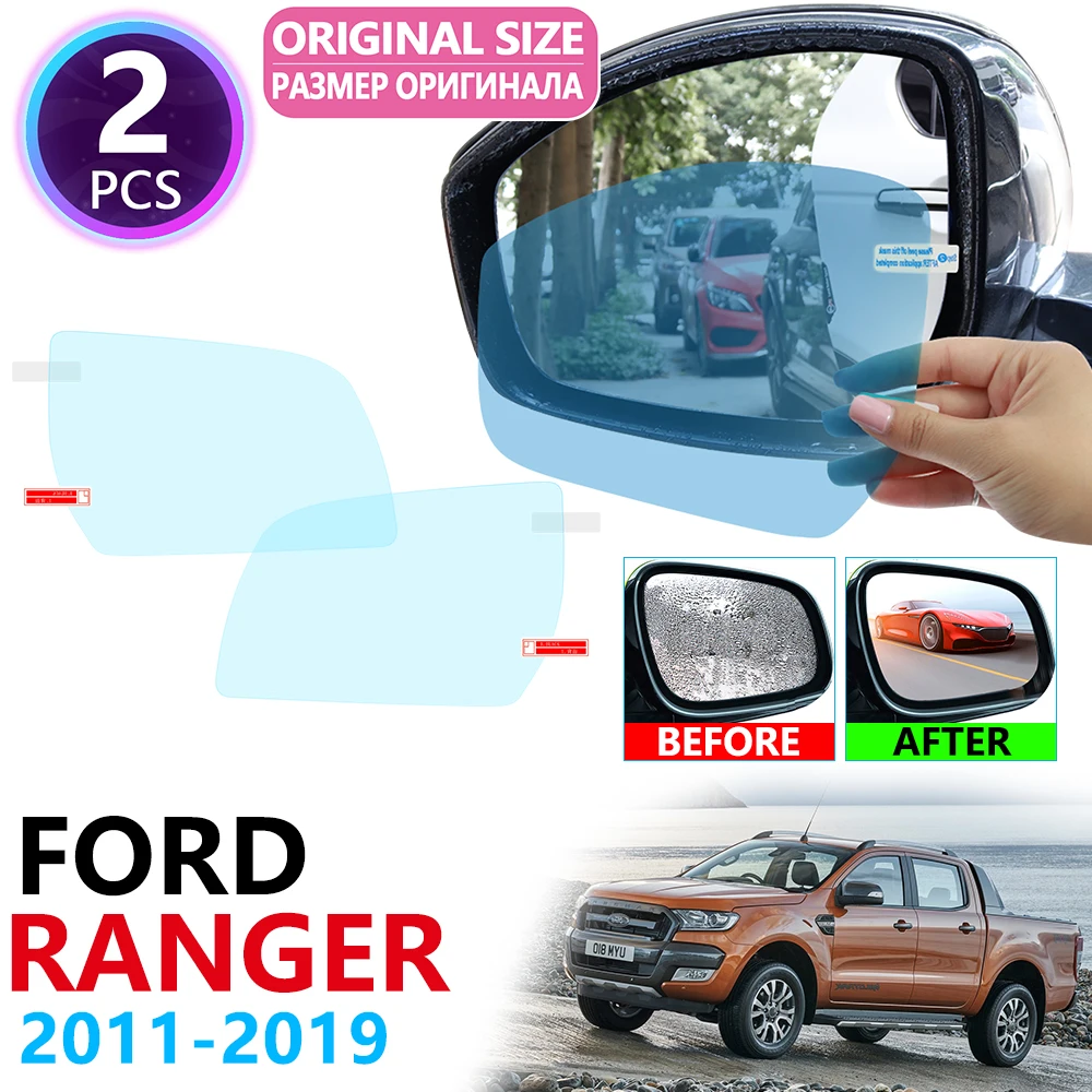 

for Ford Ranger T6 2011~2019 Full Cover Rearview Mirror Anti-Fog Rainproof Anti Fog Film Accessories 2012 2014 2016 2017 2018
