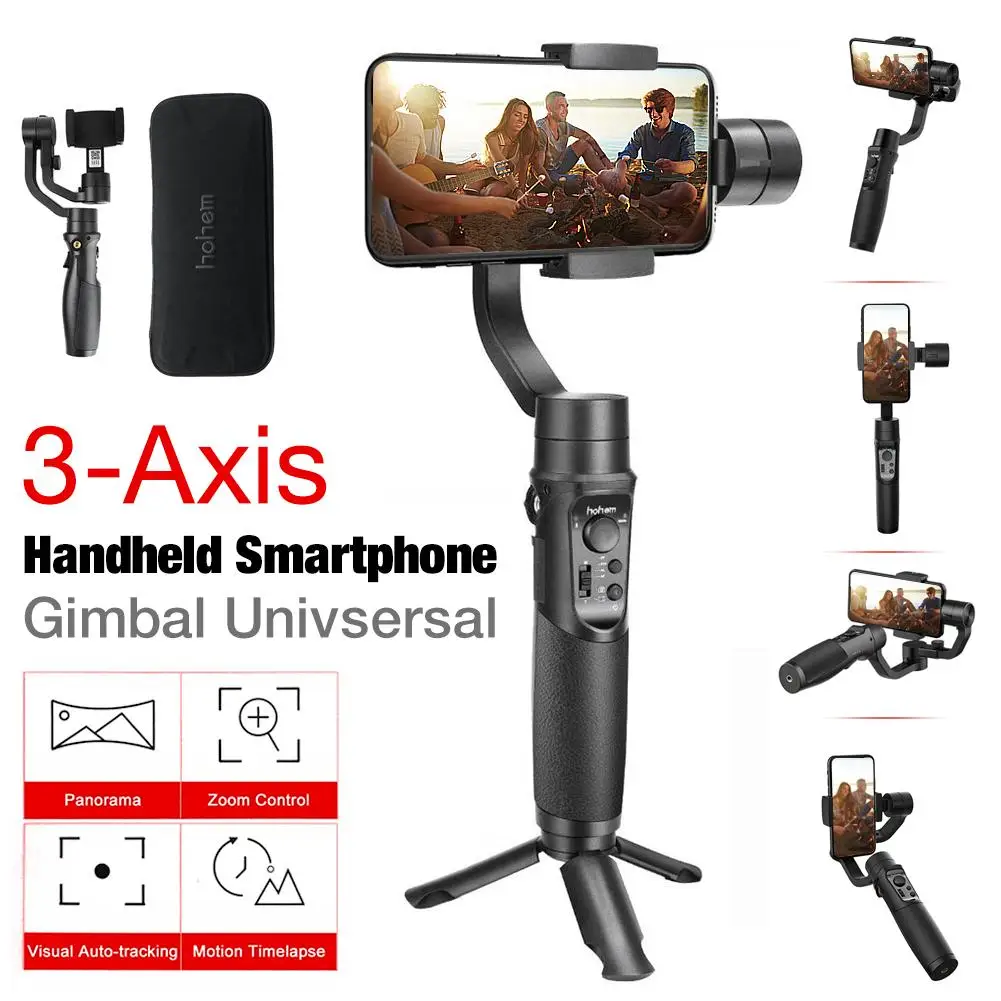 Шарнирный 3 осевой Ручной Стабилизатор для смартфонов iPhone 11Pro/Max Android Samsung S10 iSteady