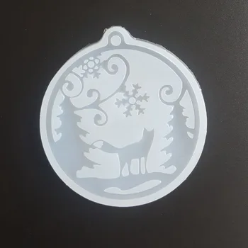 

Christmas Silicone Pendant Mold Jewellry Making Resin Mould Epoxy Casting Craft