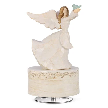 

Music Box Hand-painted Engraving Dancing Angel Classic Melody"Thank Heaven for Little Girls" Birthday Festival Musical Gift