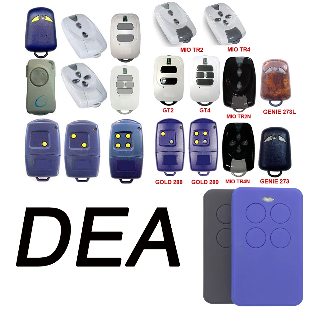 Compatible remote control with DEA Genie 273 variable code 433.92mhz