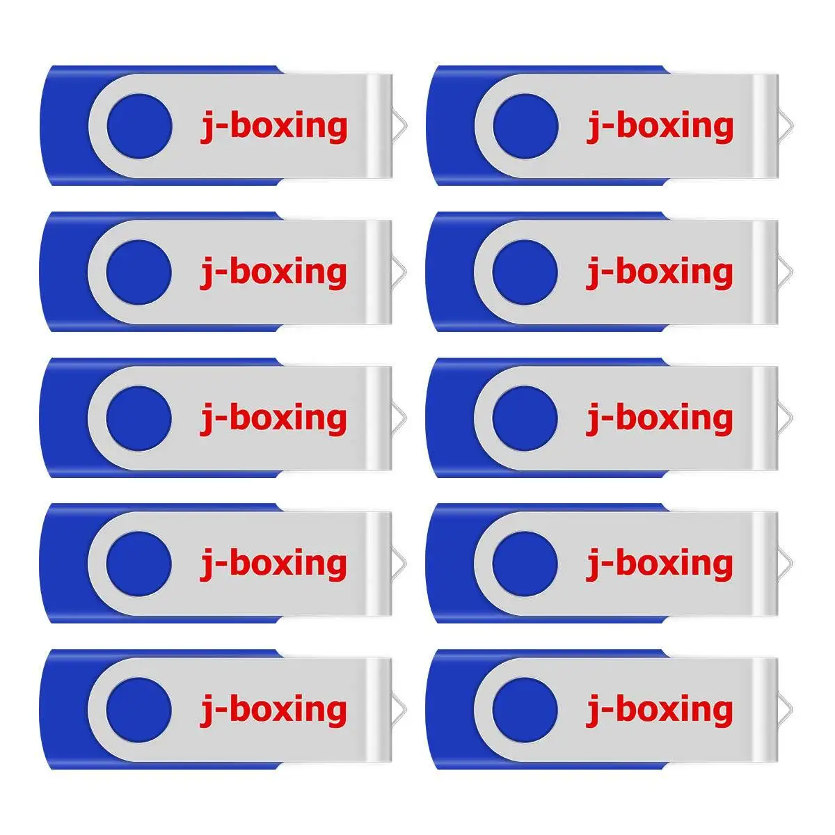 

USB-флеш-накопитель J-boxing металлический поворотный, 4-32 Гб, 10 шт.