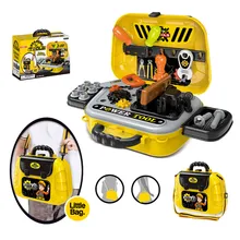 Дети ролевые игры инженер ящик для инструментов складные Наплечные сумки ремонтные инструменты моделирование Строительный набор для ролевых игр Игрушки Подарки# g4