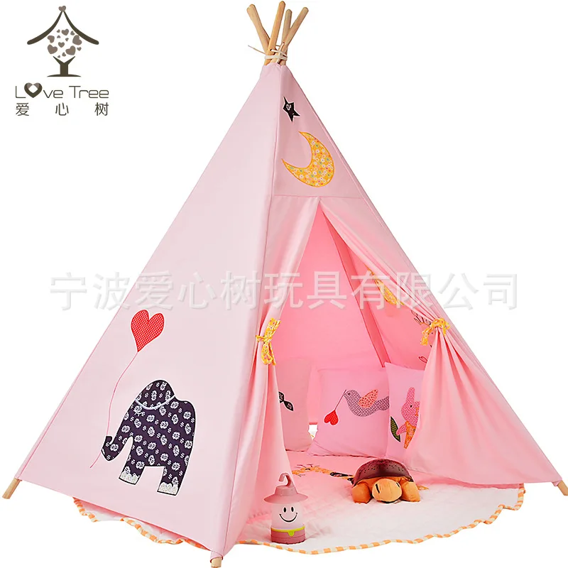  Giving Tree Teepee Tent for Children Indoor Game House Play House Portable Baby Toy House Embroider