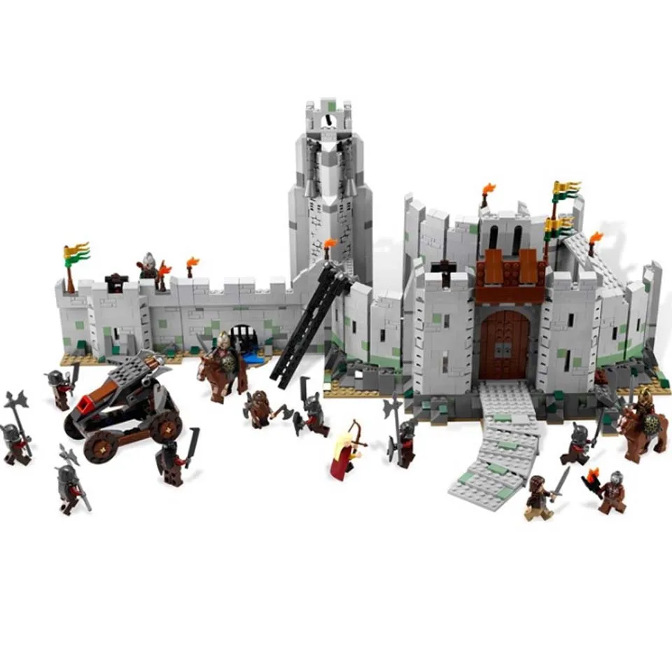 

16013 1368pcs The Lord of the Rings The Battle Of Helm' Deep Model Building Block Toys Compatible with legoinglys toys