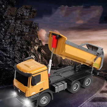 

Children's Toys Large 2.4G Remote Dump Truck Alloy Truck Model Electric Dump Truck Transport Remote Control Toy Children's Gift