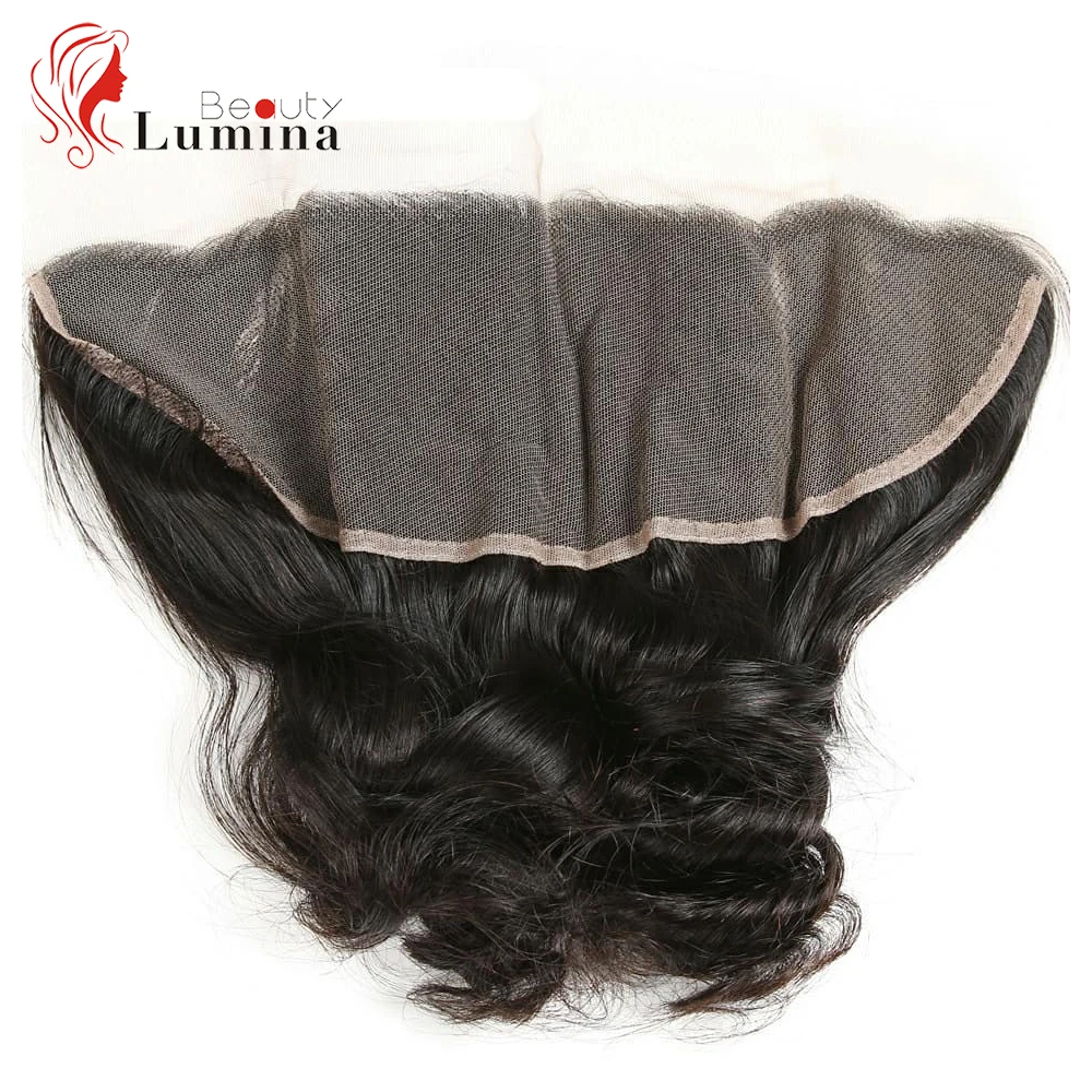 Loose Wave 13x4 Lace Frontal Closure Brazilian Human Hair HD Transparent Lace Preplucked and Bleached Knots 4x4 5x5 Closures