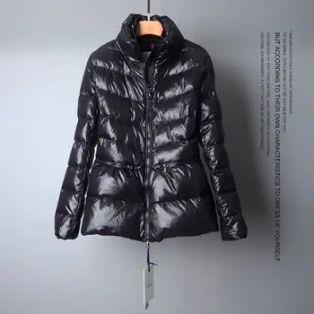 

Down jacket short female 2020 winter new stand collar waist slim slim fashion down jacket female