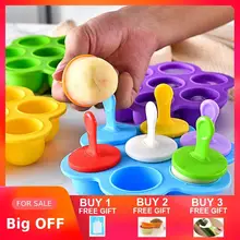 Прибор для приготовления мороженого 7-Отверстия Силиконовые вспомогательный Еда коробка Детские герметичные коробки сохраняющий свежесть из силикагеля для хоккея на льду формы льда поднос кубика льда прессформы