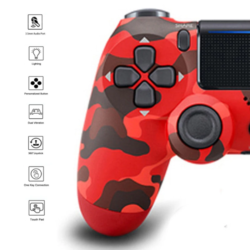Game joystick PS4 wireless for Sony Bluetooth controller 4Pro/iPad/Slim/PC/gamepad/Steam/tablet | Электроника