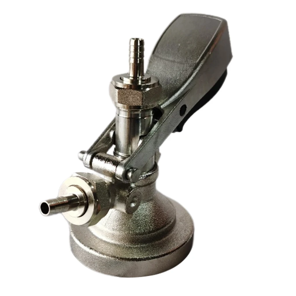 G Style Beer Keg Coupler Bass G Type Beer Tap Coupling Adapter, Brass coupler body, nickel plated