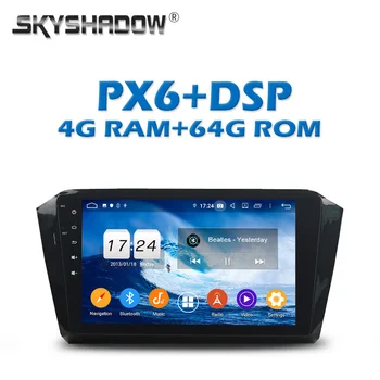 

PX6 Car DVD Player DSP Android 9.0 4G + 64GB IPS 10.1" GPS Google map RDS Auto Radio wifi Bluetooth 5.0 For VW Magotan 2016 2017