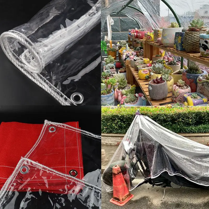 FENGSHOUU Transparente PVC wasserdichte Plane Verdicken Regenschutz Tarp Weicher Kunststoff Folie Carport Balkon Regen Vorhang Sonnenschutz Abdeckplane Gewebeplane mit Ösen 400gsm mit Ösen FENGSHOUU Transparente PVC wasserdichte Plane Verdicken Regenschutz Tarp Weicher Kunststoff Folie Carport Balkon Regen Vorhang Sonnenschutz Abdeckplane Gewebeplane mit Ösen 400gsm mit Ösen