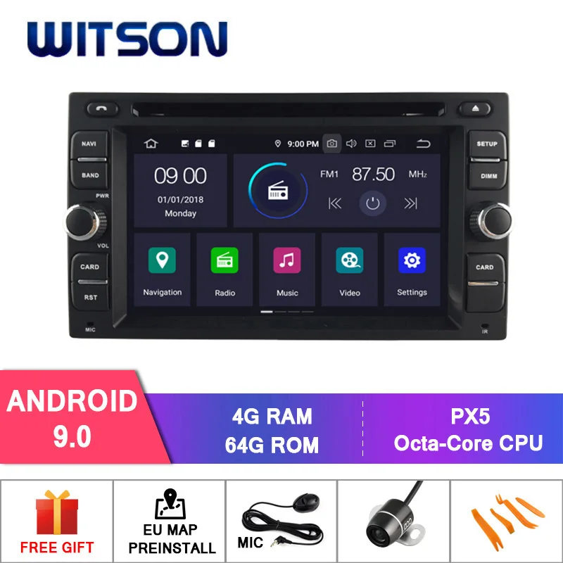 WITSON Android 9.0 Octa core PX5 CAR DVD player For NISSAN QASHQAI PALADIN IPS SCREEN 4GB RAM 64GB ROM CAR GPS NAVIGATION