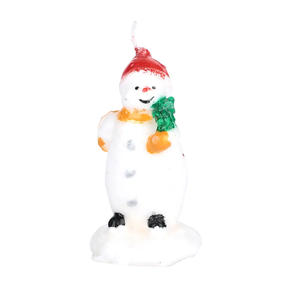Snowman Буги свечи прекрасные красивые парафин вечерние украшения для кухни дома Снеговик Санта Клаус - Цвет: Snowman