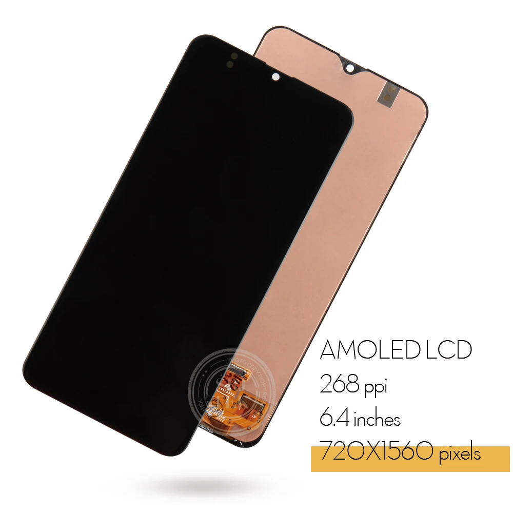Сенсорный экран AMOLED/TFT для Samsung Galaxy A20 A205F ЖК дисплей с дигитайзером и сенсорным