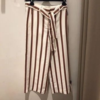 

Law Single 2020 Summer Lace Joker Loose Leisure Pants Nine Points Women's Wear Wide Leg Pants 190250