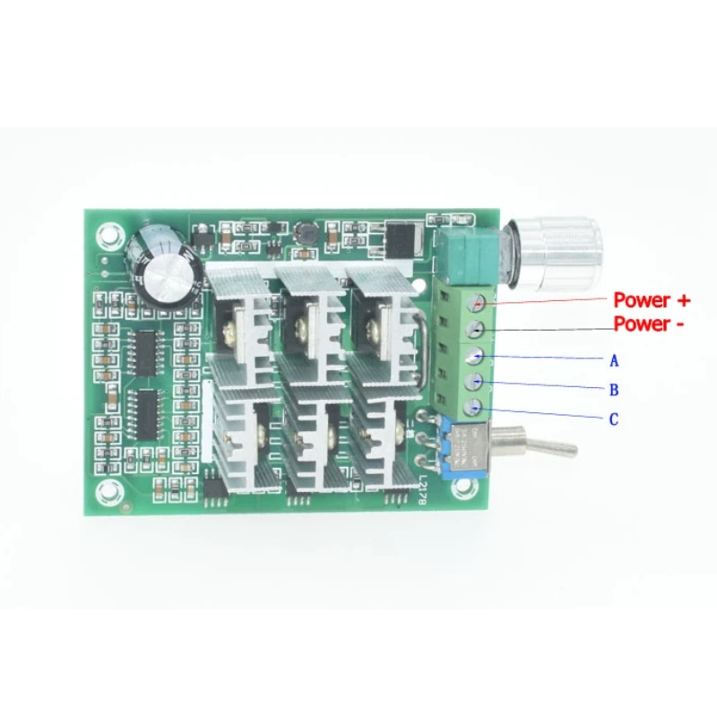 3 Phase Fan Motor Driver BLDC 3-Phase Brushless Motor Speed Controller  DC  5V To 36V Sensorless Fan Drive Module 3 Phase HVAC & Refrigeration Fans &  Blowers