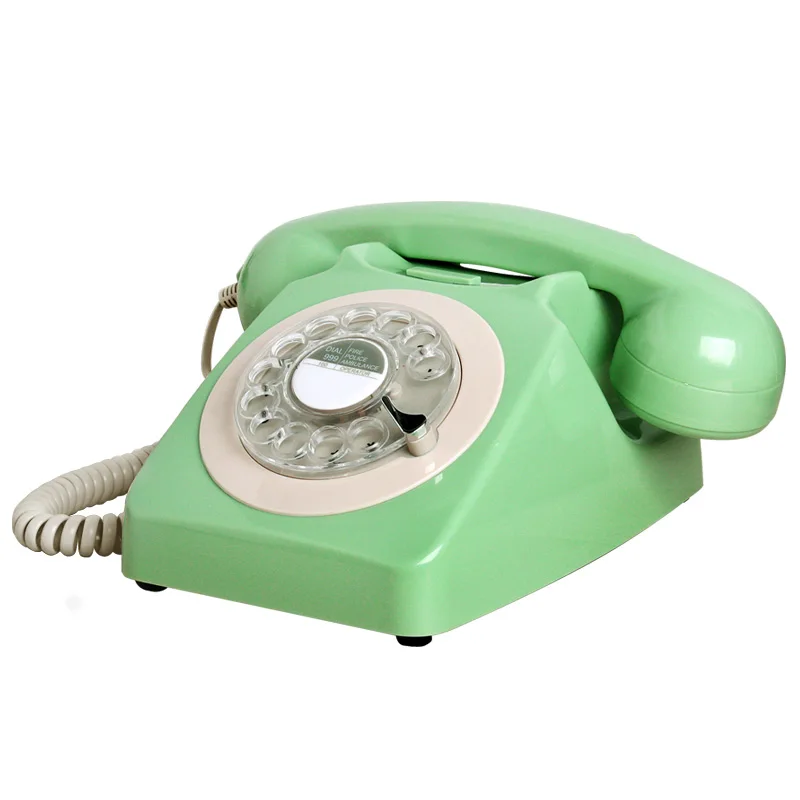 Classic Antique Retro Phone Vintage Old Fashon Desktop Telephone Analog Old School Phone with Cord For Home Office Hotel