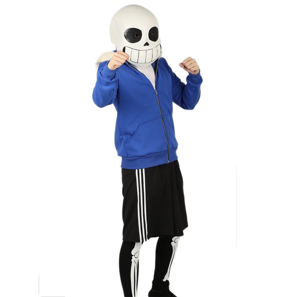 X COSTUME распродажа 45% костюм Undertale Sans полиэстер материал полные наряды игра косплей