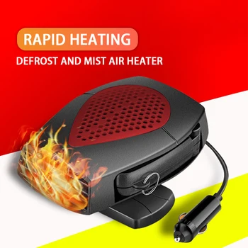 

Car Heater 12V/24V Defroster Balck Red Heater Noiseless Portable Car Heater Warmer Snow Defogger Air Conditioner For Truck Car