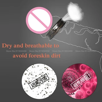 3PCS Reusable Foreskin Correction Ring Cock Ring Foreskin Repair Ring Penis Delay Ejaculation Sex Toys for Men Glans Rings 4