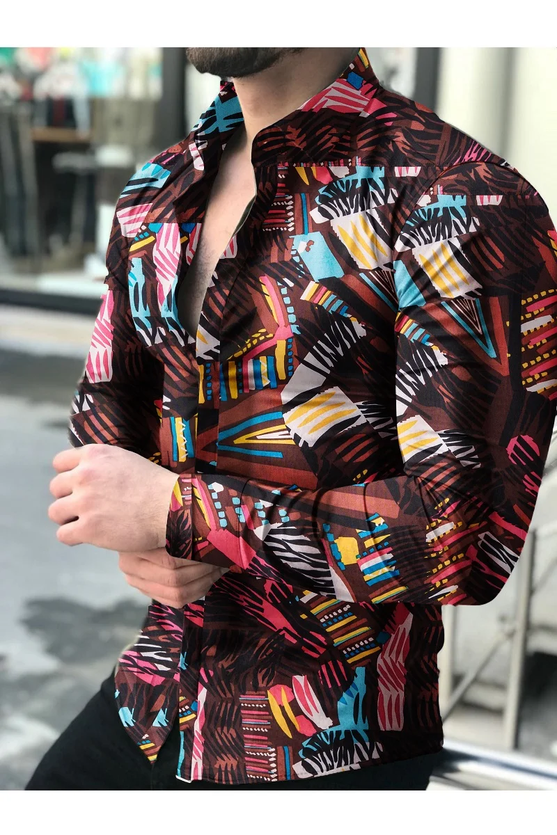 Men's shirt New Hawaiian Shirts Men Single Button Shirts Wild Shirts Printed Male Blouses 2021 Men's shirt New Hawaiian Shirts Men Single Button Shirts Wild Shirts Printed Male Blouses 2021