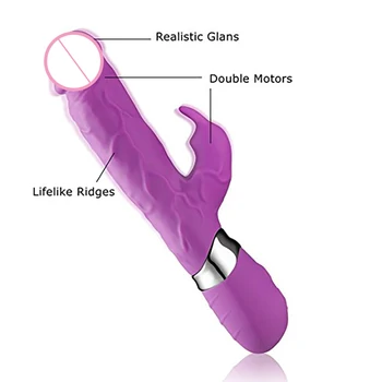 Powerful Rabbit Vibrator For Women G Spot Vagina Clitoris Stimulator Masturbator Dildo Massager Vibrator Adult Sex Toy For Woman 4