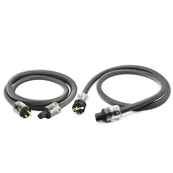 

2020 New Hi-End 400 Signature Hifi Audios US/EU Power Cord Pure Copper Cable P-029/P-029E Connector Plug