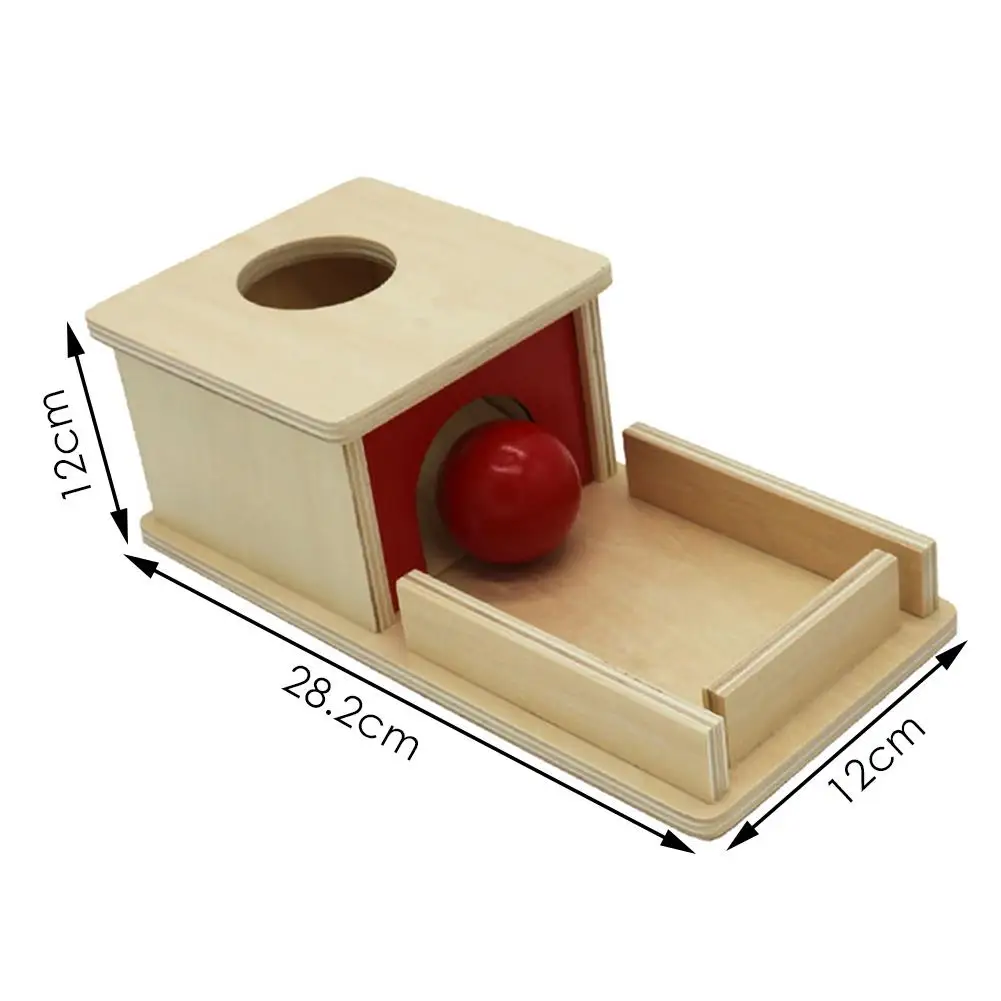 Деревянная развивающая игрушка профессиональная Монтессори материал предмет постоянство коробка с лотком