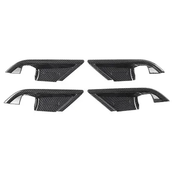 

For Toyota Camry 2018-2020 Carbon Fiber ABS Interior Door Handle Bowl Cover Trim Easy To Install