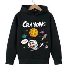 Sweat shirt Kawaii pour bébés garçons et filles, veste à capuche avec motif d'astronaute imprimé, pour automne et début d'hiver, 2022