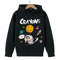 2022 outono início do inverno jaquetas bebês crianças menino meninas astronauta estampa padrão com capuz roupas topos kawaii moletom