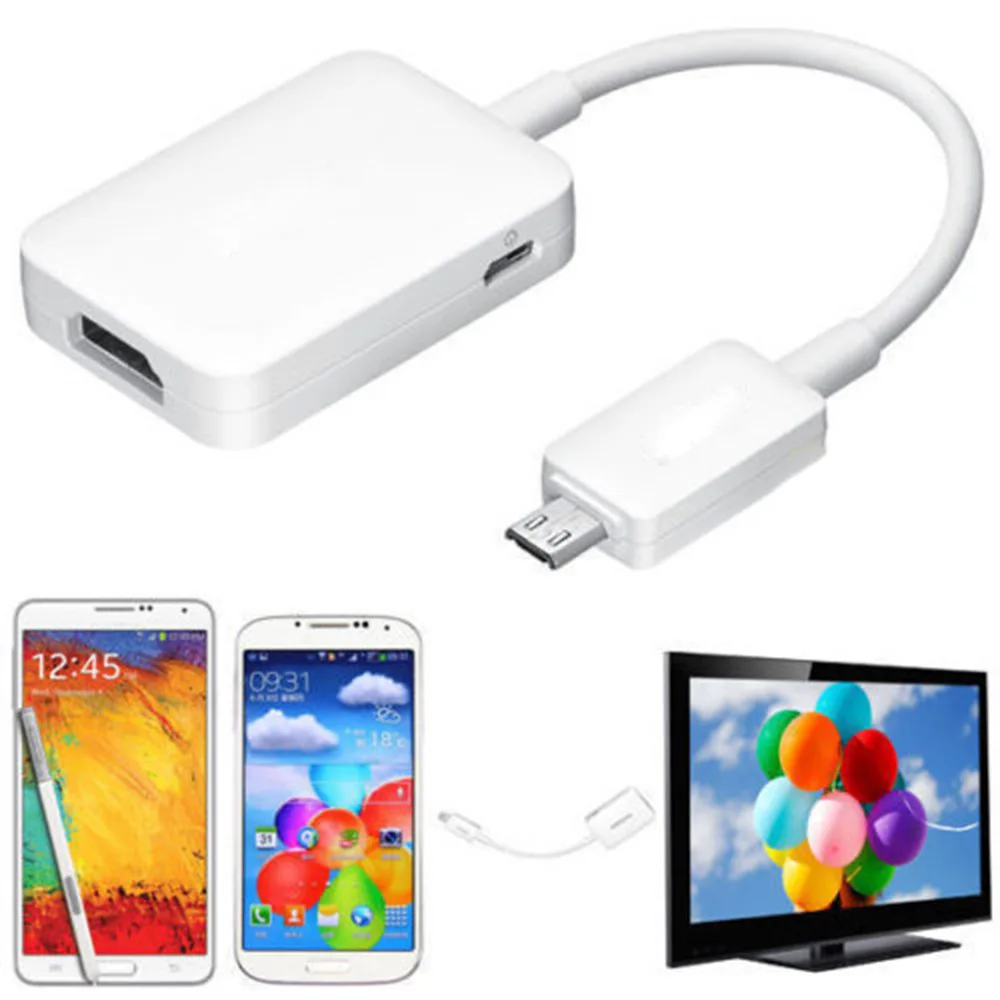 Micro USB к HDMI Женский адаптер кабель 1080P HD для MHL 2,0 устройства Адаптеры HDTV для samsung Galaxy HUAWEI