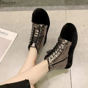 

2020 new Korean version of lamb hair female Korean version of the wild flat bottom plus velvet warm boot shorts