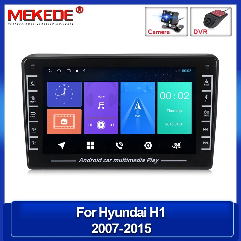 Автомобильный мультимедийный DVD-плеер с IPS-экраном на Android для Hyundai H1 Grand Starex 2007-2015