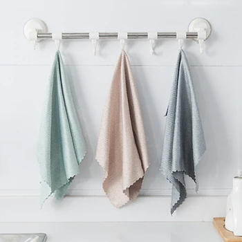 

40*30cm Home Microfiber Towels Kitchen Absorbent Thicker Cloth For Cleaning Micro Fiber Wipe Table Kitchen Towel
