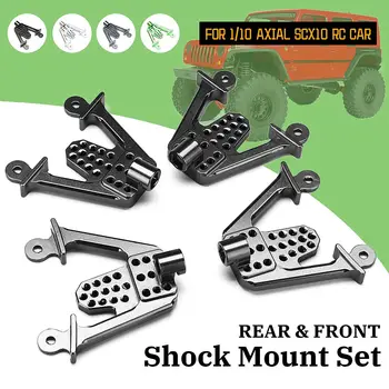 

Newest 4pcs Aluminum Rear & Front Shock Mount Set LIFT Damper Mount Hoops Shocks For 1/10 RC Axial SCX10 Car Parts