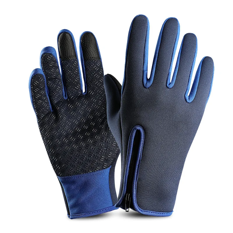 JLETOLI водонепроницаемые тактические походные перчатки зимние уличные перчатки для верховой езды с сенсорным экраном ветрозащитные теплые флисовые перчатки для катания на лыжах - Цвет: GGB
