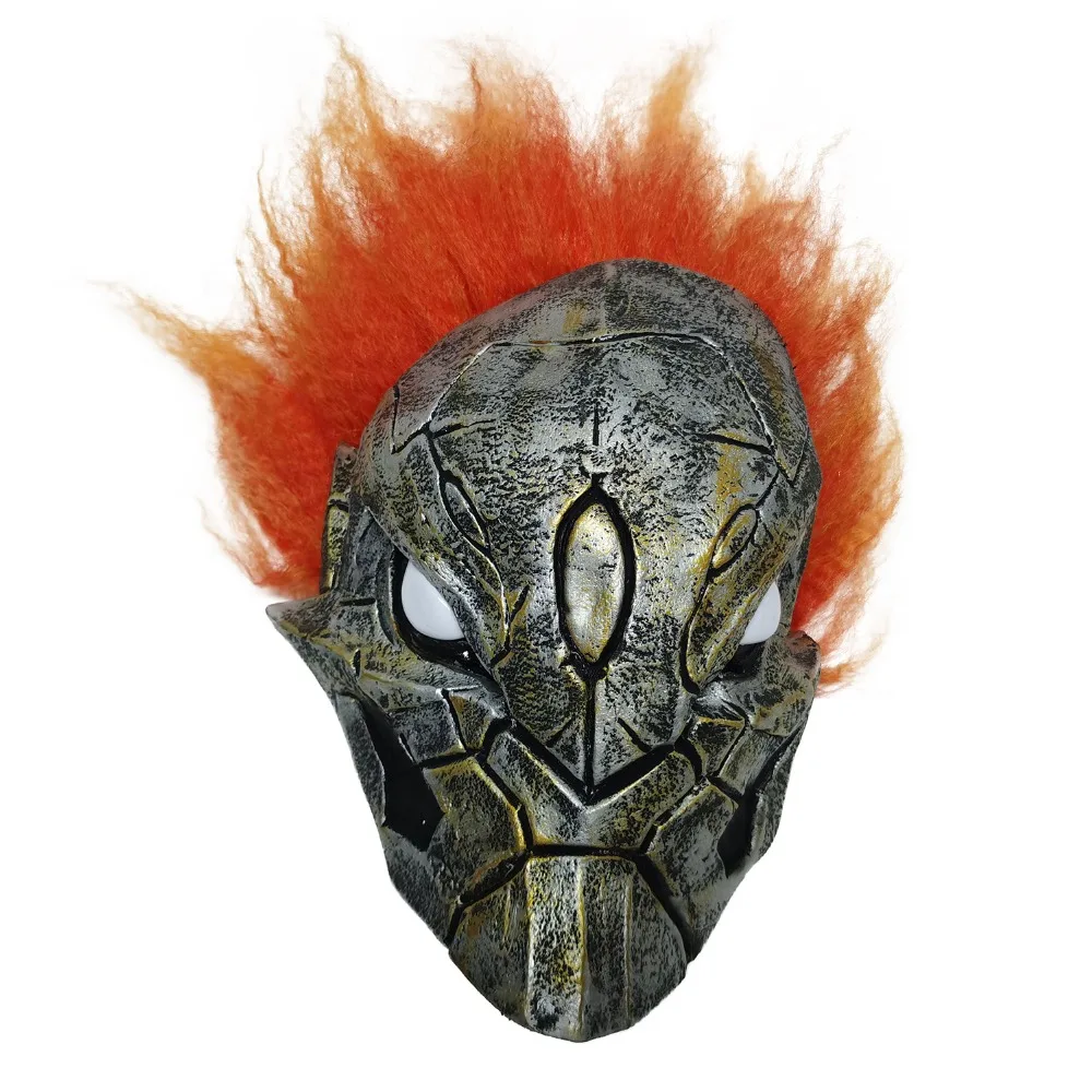 Darksiders 2 Death латексная маска для взрослых Хэллоуин светильник на страшная маска