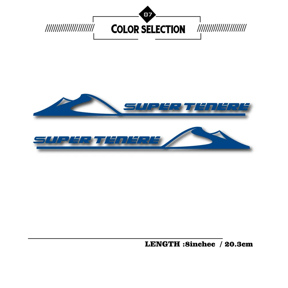 Светоотражающая Водонепроницаемая наклейка для мотоцикла, наклейки на бак, чемодан, ноутбук, шлем, логотип для Yamaha super tenere 1200 dx sx xtz - Цвет: Reflective blue