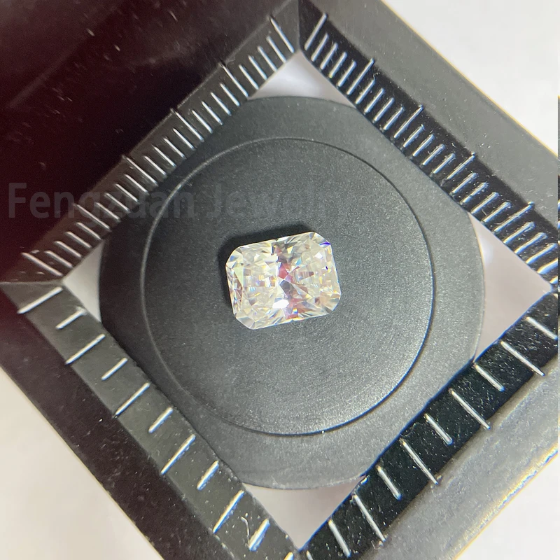 

Moissanites Diamond Loose Stone Jewelry 4x6mm 0.8ct DEF VVS GRA Radiant Shape Moissanite Gemstone