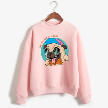 

Weird But Goodboy Cool Pug Women Sweatshirt Fashion Dog Sweatshirts Kawaii Animals Printed Hoodies Aesthetic Female Clothes